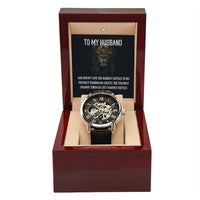 Load image into Gallery viewer, Men&#39;s Openwork Watch For Husband + MC
