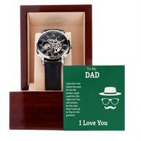 Load image into Gallery viewer, Men&#39;s Openwork Watch For Dad + MC
