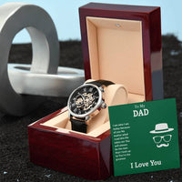 Load image into Gallery viewer, Men&#39;s Openwork Watch For Dad + MC
