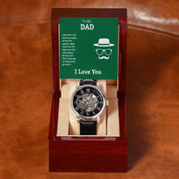 Load image into Gallery viewer, Men&#39;s Openwork Watch For Dad + MC
