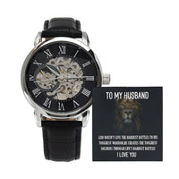 Load image into Gallery viewer, Men&#39;s Openwork Watch For Husband + MC
