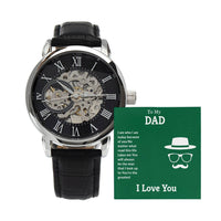 Load image into Gallery viewer, Men&#39;s Openwork Watch For Dad + MC
