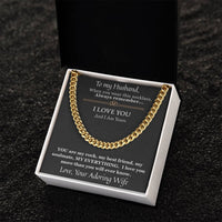 Load image into Gallery viewer, To My Husband - I Love You and I Am Yours - Cuban Chain Necklace
