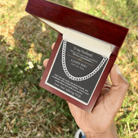 Load image into Gallery viewer, To My Husband - I Love You and I Am Yours - Cuban Chain Necklace

