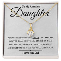 Load image into Gallery viewer, To My Daughter- I Love You- Beauty Necklace

