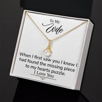 Load image into Gallery viewer, To My Wife- My Hearts Puzzle- Alluring Beauty Necklace
