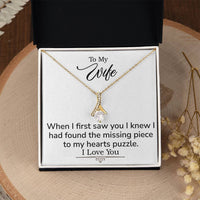 Load image into Gallery viewer, To My Wife- My Hearts Puzzle- Alluring Beauty Necklace
