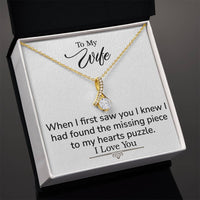 Load image into Gallery viewer, To My Wife- My Hearts Puzzle- Alluring Beauty Necklace
