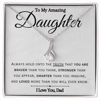 Load image into Gallery viewer, To My Daughter- I Love You- Beauty Necklace
