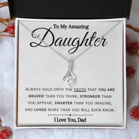 Load image into Gallery viewer, To My Daughter- I Love You- Beauty Necklace
