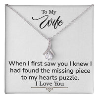 Load image into Gallery viewer, To My Wife- My Hearts Puzzle- Alluring Beauty Necklace
