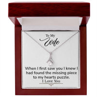 Load image into Gallery viewer, To My Wife- My Hearts Puzzle- Alluring Beauty Necklace
