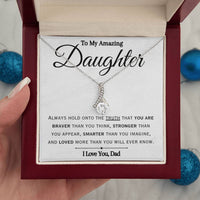 Load image into Gallery viewer, To My Daughter- I Love You- Beauty Necklace
