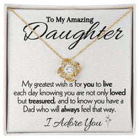 Load image into Gallery viewer, To My Amazing Daughter- I Adore You- Necklace
