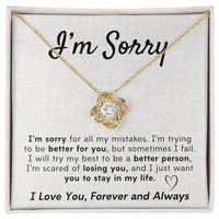 Load image into Gallery viewer, I&#39;m Sorry- I Love You, Forever and Always- Necklace
