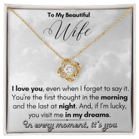 Load image into Gallery viewer, To My Beautiful Wife- In My Dreams- Necklace
