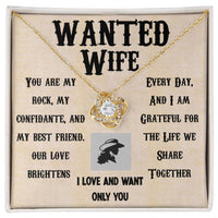 Load image into Gallery viewer, Wanted Wife- Only You- Love Knot Necklace
