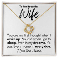 Load image into Gallery viewer, To My Beautiful Wife- Every Moment- Love Necklace
