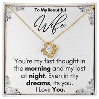 Load image into Gallery viewer, To My Beautiful Wife- In My Dreams- Love Necklace
