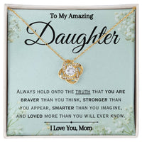 Load image into Gallery viewer, To My Amazing Daughter- You Are Loved- Love Necklace
