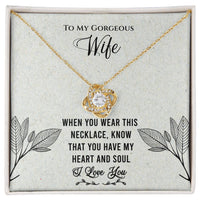 Load image into Gallery viewer, To My Gorgeous Wife- Heart and Soul- Necklace
