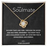 Load image into Gallery viewer, To My Soulmate- Eternal Love- Love Knot Necklace
