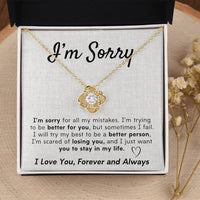 Load image into Gallery viewer, I&#39;m Sorry- I Love You, Forever and Always- Necklace
