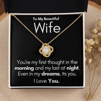 Load image into Gallery viewer, To My Beautiful Wife-In My Dreams-Necklace (Black)
