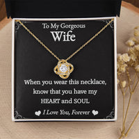 Load image into Gallery viewer, To My Gorgeous Wife- Love You Forever- Necklace 2nd edition
