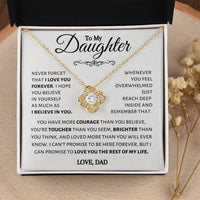 Load image into Gallery viewer, To My Daughter- I Believe In You- Necklace
