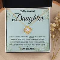 Load image into Gallery viewer, To My Amazing Daughter- You Are Loved- Love Necklace
