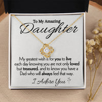 Load image into Gallery viewer, To My Amazing Daughter- I Adore You- Necklace
