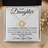 Load image into Gallery viewer, To My Daughter- Love You To The Moon And Back-  Necklace
