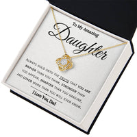 Load image into Gallery viewer, To My American Daughter- Braver Stronger Smarter- Necklace (From Dad)
