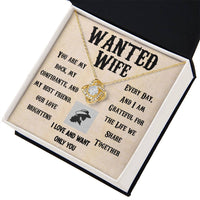 Load image into Gallery viewer, Wanted Wife- Only You- Love Knot Necklace
