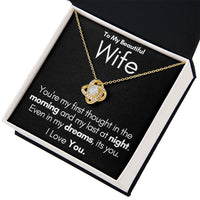 Load image into Gallery viewer, To My Beautiful Wife-In My Dreams-Necklace (Black)
