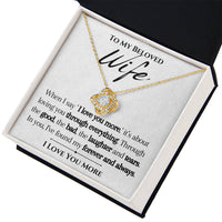Load image into Gallery viewer, To my Beloved Wife- I Love You More- Necklace
