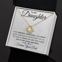 Load image into Gallery viewer, To My Daughter- Love You To The Moon And Back-  Necklace
