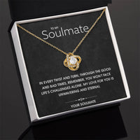 Load image into Gallery viewer, To My Soulmate- Eternal Love- Love Knot Necklace
