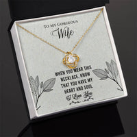 Load image into Gallery viewer, To My Gorgeous Wife- Heart and Soul- Necklace
