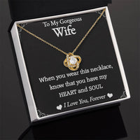 Load image into Gallery viewer, To My Gorgeous Wife- Love You Forever- Necklace 2nd edition
