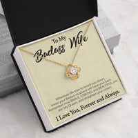 Load image into Gallery viewer, To My Badass Wife - Love You Forever and Always - Love Knot Pendant
