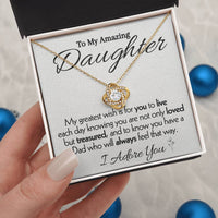 Load image into Gallery viewer, To My Amazing Daughter- I Adore You- Necklace
