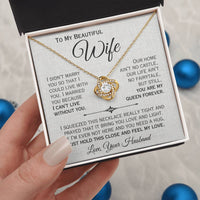 Load image into Gallery viewer, To My Beautiful Wife- My Queen- Love Necklace
