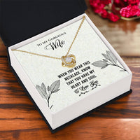 Load image into Gallery viewer, To My Gorgeous Wife- Heart and Soul- Necklace
