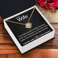 Load image into Gallery viewer, To My Wife-Forever Yours- Love Knot Necklace
