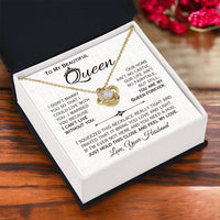 Load image into Gallery viewer, To My Queen- I Can&#39;t Live Without You- Love Necklace
