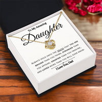 Load image into Gallery viewer, To My American Daughter- Braver Stronger Smarter- Necklace (From Dad)
