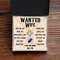 Load image into Gallery viewer, Wanted Wife- Only You- Love Knot Necklace
