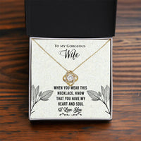 Load image into Gallery viewer, To My Gorgeous Wife- Heart and Soul- Necklace
